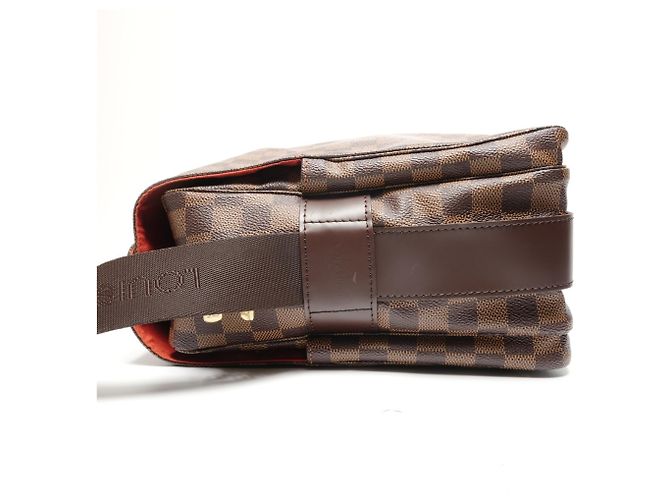 Borsa a Spalla Damier Naviglio Louis Vuitton Marrone - vista 3