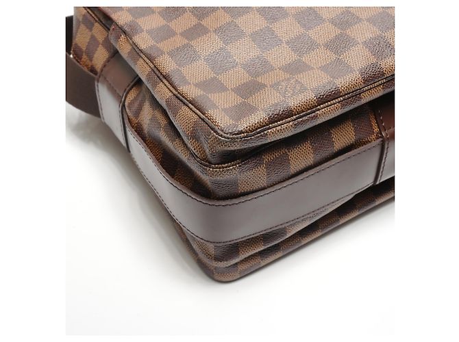 Borsa a Spalla Damier Naviglio Louis Vuitton Marrone - vista 5