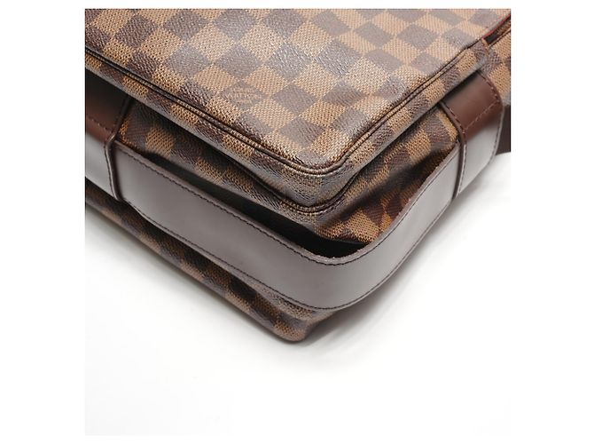 Borsa a Spalla Damier Naviglio Louis Vuitton Marrone - vista 6