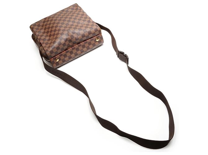 Borsa a Spalla Damier Naviglio Louis Vuitton Marrone - vista 8