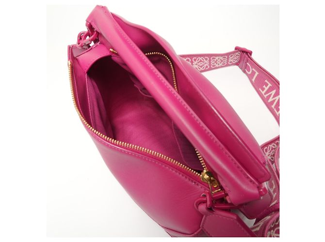 Borsa a spalla in pelle Loewe Puzzle Edge 2-in-1 in rosa - vista 10