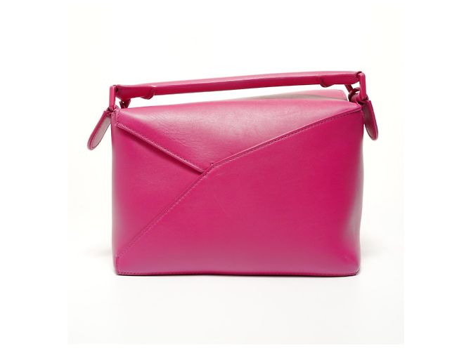 Borsa a spalla in pelle Loewe Puzzle Edge 2-in-1 in rosa - vista 2