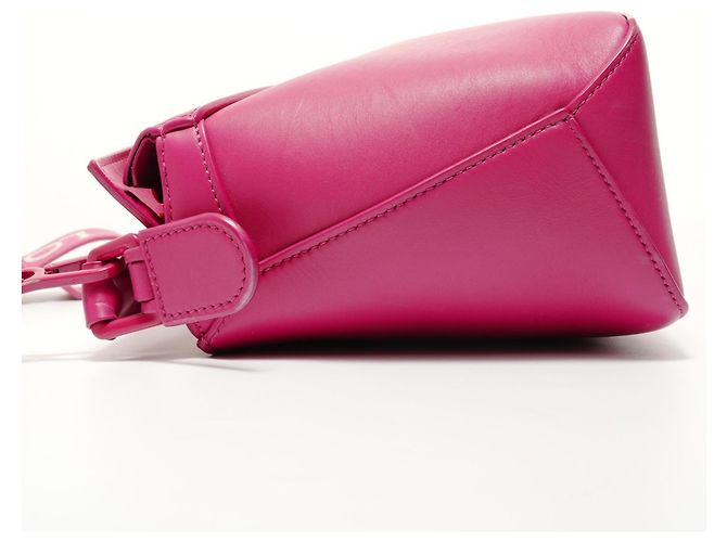 Borsa a spalla in pelle Loewe Puzzle Edge 2-in-1 in rosa - vista 3