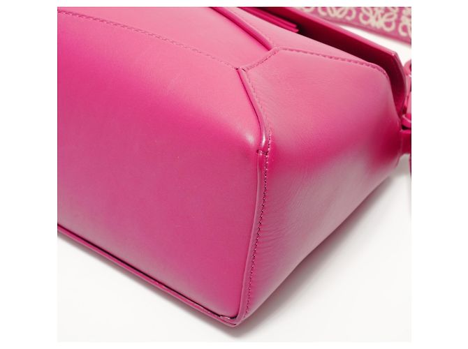 Borsa a spalla in pelle Loewe Puzzle Edge 2-in-1 in rosa - vista 6
