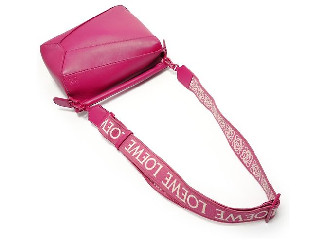 Borsa a spalla in pelle Loewe Puzzle Edge 2-in-1 in rosa - vista 8
