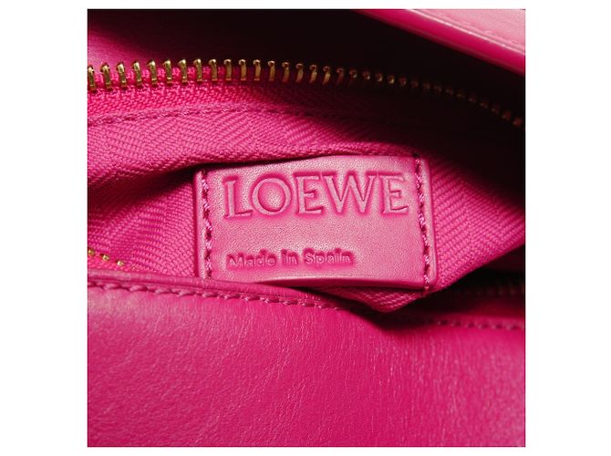 Borsa a spalla in pelle Loewe Puzzle Edge 2-in-1 in rosa - vista 9