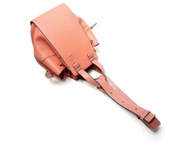 Borsa a Spalla Piccola in Pelle Loewe Hammock 2 Vie Rosa - vista 8