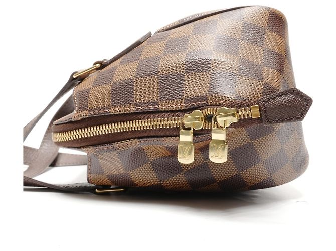 Borsa Louis Vuitton Damier Belem PM Marrone - vista 3