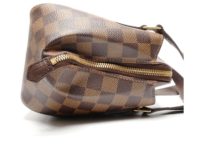 Borsa Louis Vuitton Damier Belem PM Marrone - vista 4