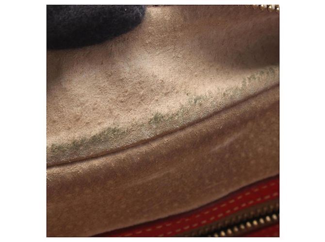 Borsa a mano 2 in 1 Prada rossa e beige pelle e tela Rosso - vista 6