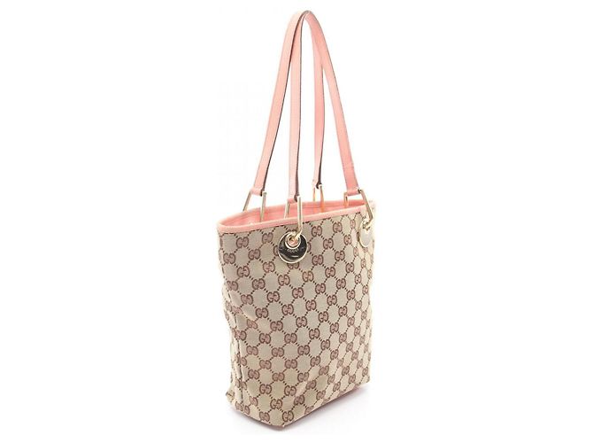Gucci GG Canvas Tote Bag Pink Beige - Ansicht 2