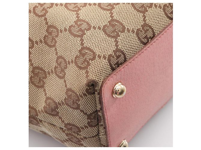 Gucci GG Canvas Tote Bag Pink Beige - Ansicht 7