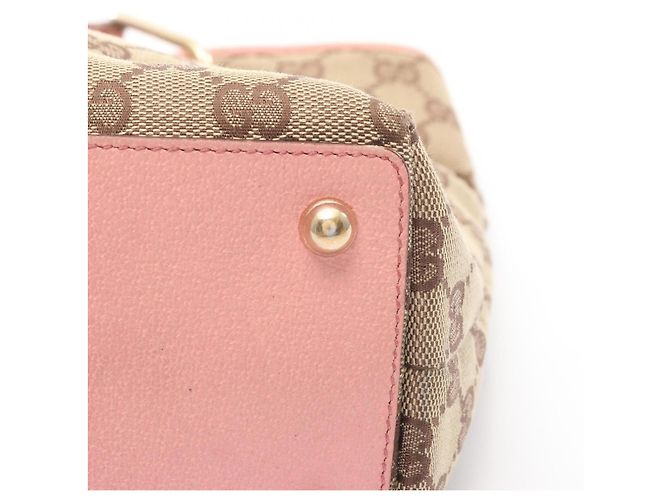 Gucci GG Canvas Tote Bag Pink Beige - Ansicht 9