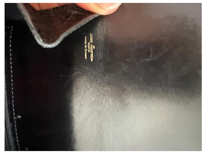 Borsa Louis Vuitton in pelle di coccodrillo nera Nero - vista 3
