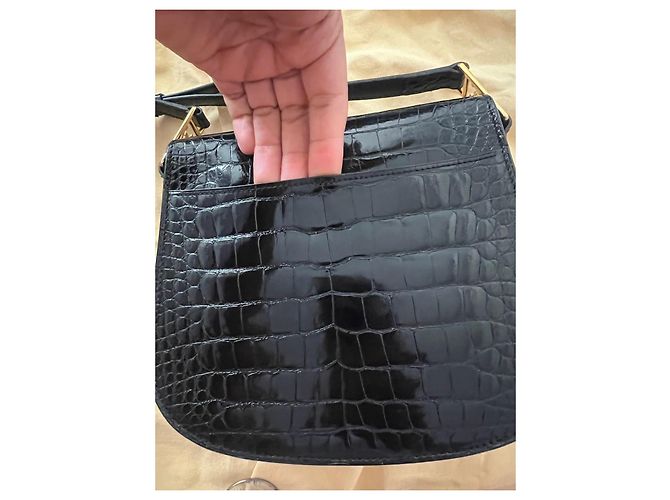 Borsa Louis Vuitton in pelle di coccodrillo nera Nero - vista 6