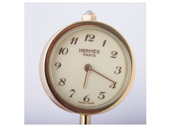 Collana Pendente Orologio Segreto Hermès D'oro - vista 2