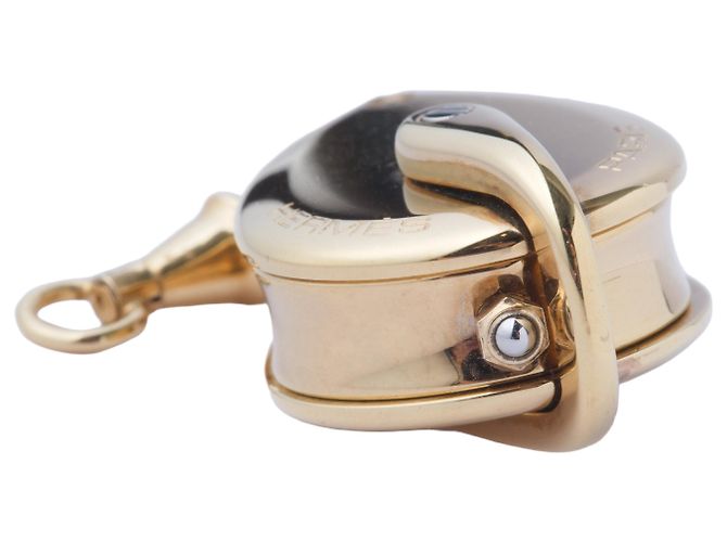 Collana Pendente Orologio Segreto Hermès D'oro - vista 4