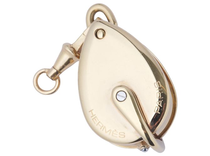 Collana Pendente Orologio Segreto Hermès D'oro - vista 5