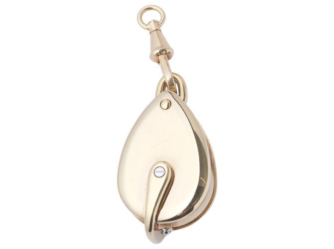 Collana Pendente Orologio Segreto Hermès D'oro - vista 6