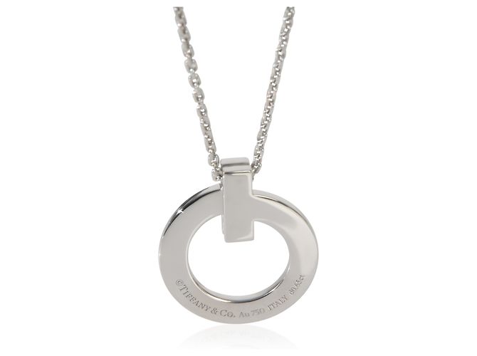 Pendente Tiffany T T1 in oro bianco e diamante di Tiffany & Co. - vista 4