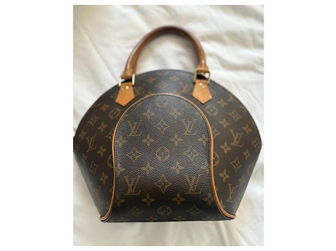 Borsa Louis Vuitton Ellipse in tela Monogram Marrone - vista 2