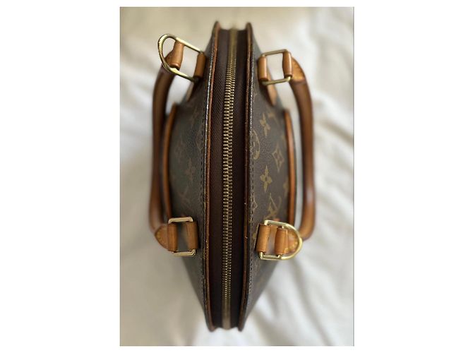 Borsa Louis Vuitton Ellipse in tela Monogram Marrone - vista 3