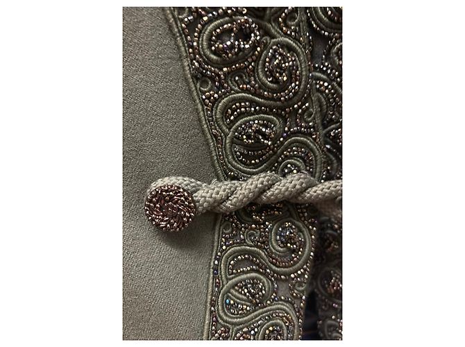 Giacca Oscar de la Renta decorata con perle Verde - vista 13