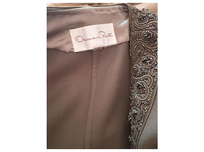 Giacca Oscar de la Renta decorata con perle Verde - vista 7