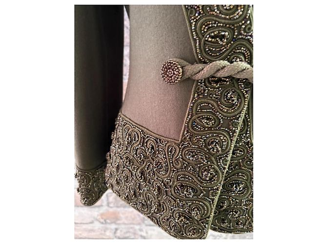 Giacca Oscar de la Renta decorata con perle Verde - vista 9