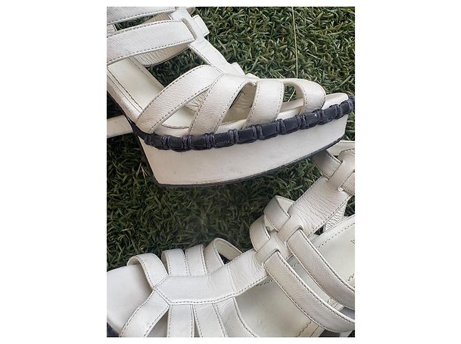Sandali Yves Saint Laurent Bianco - vista 3