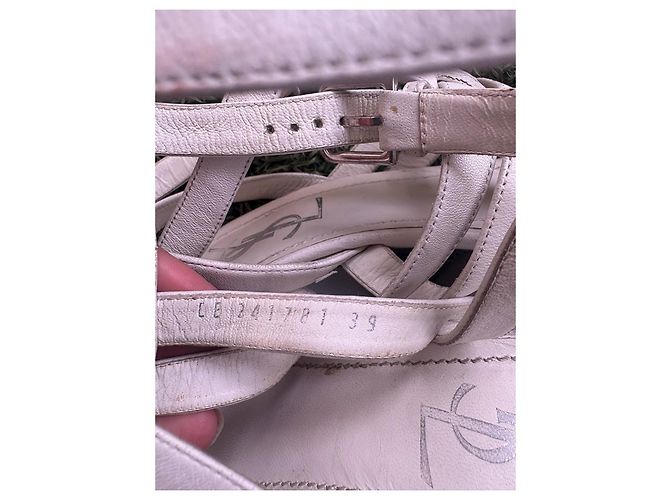 Sandali Yves Saint Laurent Bianco - vista 8