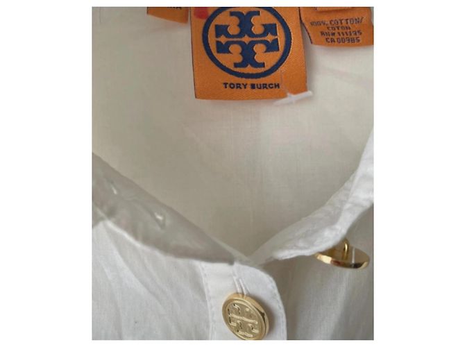 Weißes Tory Burch Hemd mit goldenen Knöpfen - Ansicht 6