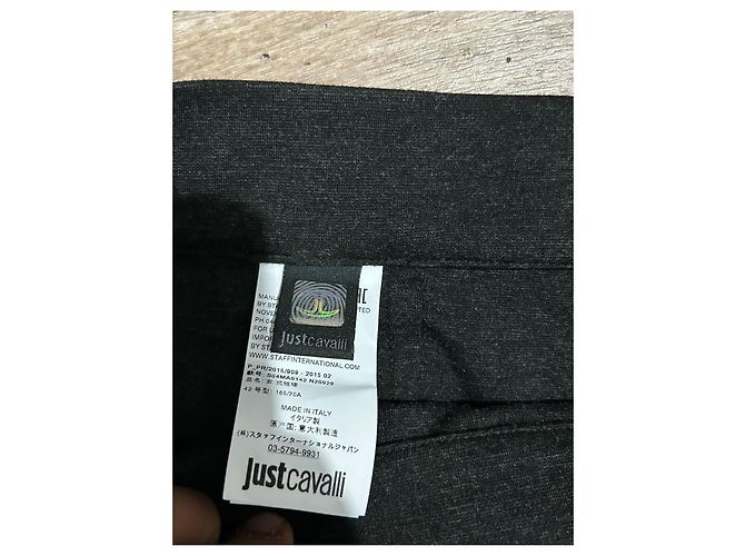 Falda lápiz negra de Just Cavalli con cinturón de tachuelas Negro - vista 2