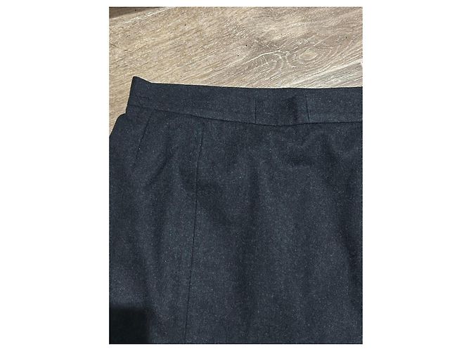 falda lápiz negra YVES SAINT LAURENT Negro - vista 2