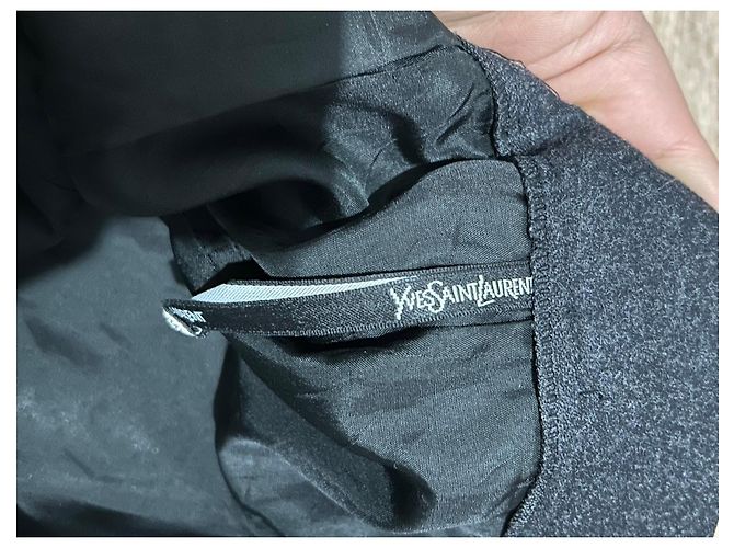falda lápiz negra YVES SAINT LAURENT Negro - vista 5