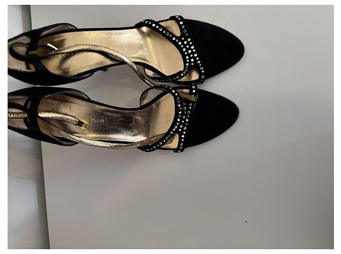 Autre Marque Sandali neri con strass Nero - vista 2