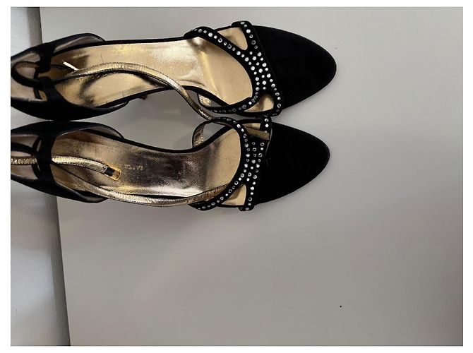 Autre Marque Sandali neri con strass Nero - vista 4