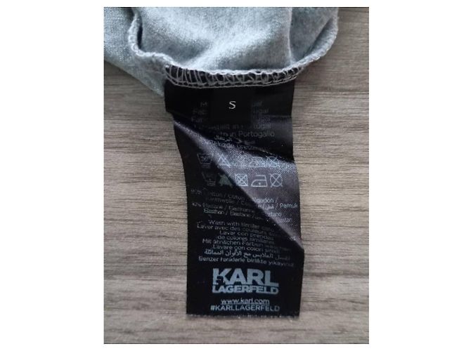 Camiseta Karl Lagerfeld Gris de Algodón - vista 4