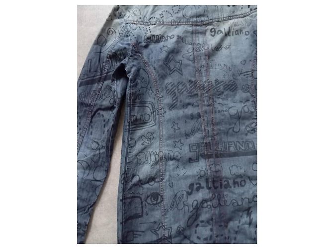 Mini abito in denim blu John Galliano Blu chiaro - vista 4