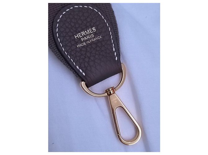 Borsa Hermès Evelyne III PM Taupe - vista 8