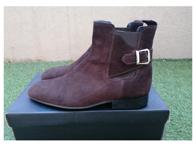 Stivaletti Torrente in suede marrone - vista 2