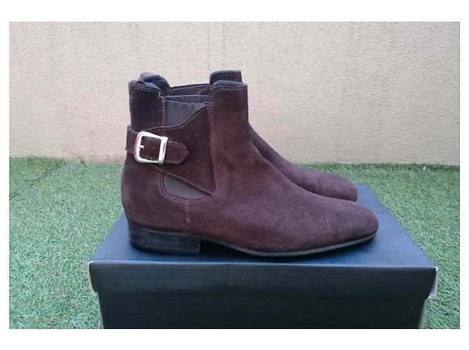 Stivaletti Torrente in suede marrone - vista 4