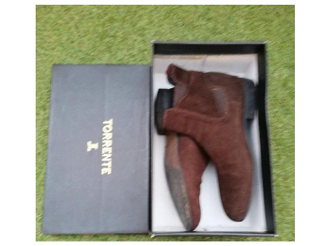 Stivaletti Torrente in suede marrone - vista 6
