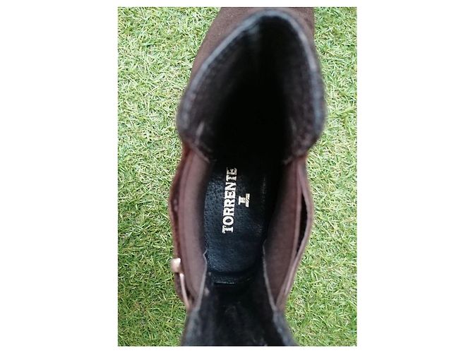 Stivaletti Torrente in suede marrone - vista 7