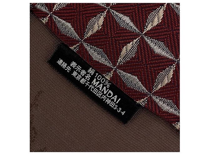 Cravatta in seta Yves Saint Laurent Marrone - vista 5