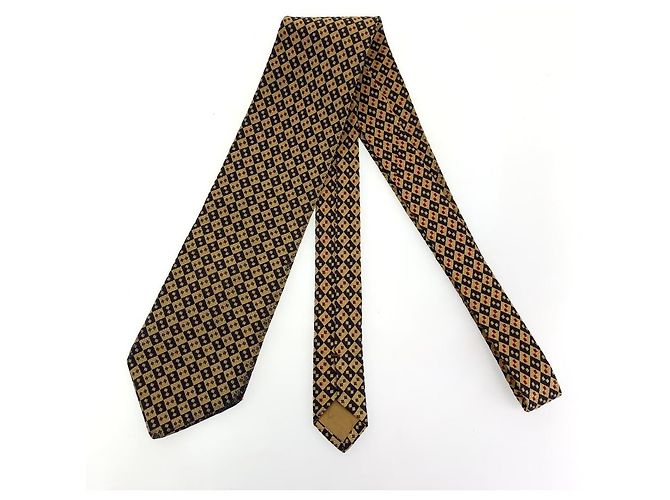 Cravatta in seta Yves Saint Laurent Giallo - vista 2