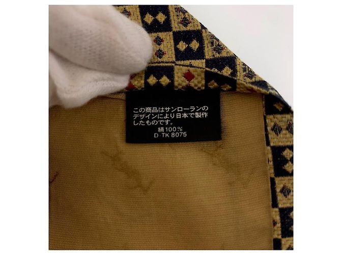 Cravatta in seta Yves Saint Laurent Giallo - vista 5