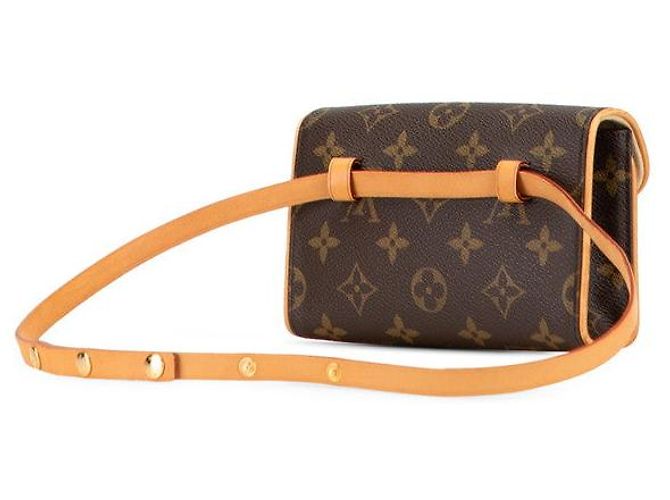 Borsa a Spalla Pochette Florentine Monogram Louis Vuitton Marrone Bronzo - vista 2