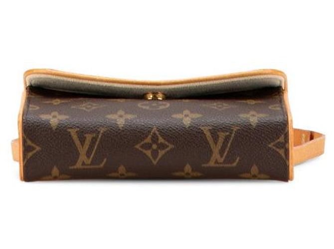Borsa a Spalla Pochette Florentine Monogram Louis Vuitton Marrone Bronzo - vista 3