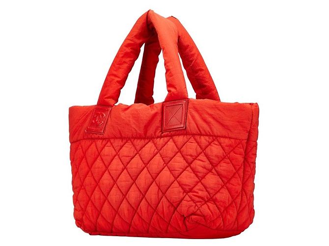Chanel Coco Cocoon Nylon Tote Bag Rot - Ansicht 2